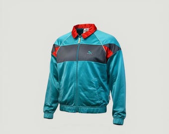 Vintage Puma Track Jacket - 1980s - Kids 30" chest (Age 9-11)