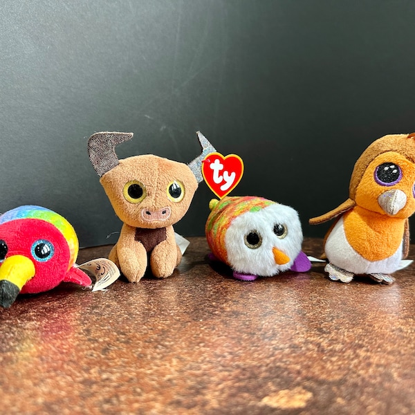 Free UK delivery : Original TY Beanie Boo, McDonalds toys, Owl, Gilda, Mini, Robbie