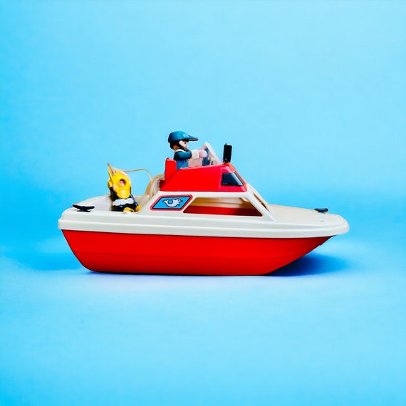 Bateau Playmobil 3498 vintage et plongeur sous marin 3348 avec couteau original Etsy Canada