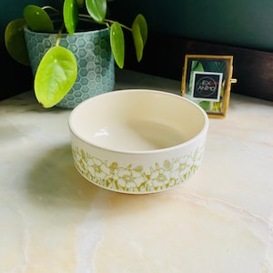 Vintage Hornsea Pottery, Fleur, Straight sided bowl, 1970&#39;s Retro