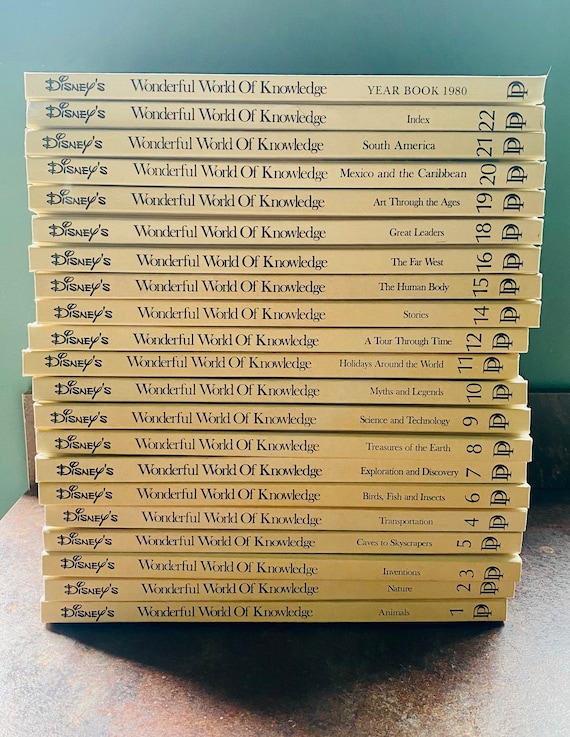 Vintage Set, Disney's World of Knowledge Books / 1973