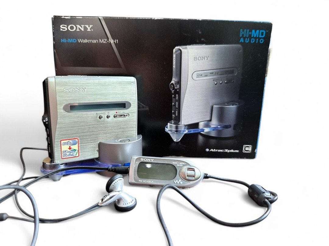 SONY MD WALKMAN MZ-NH1 ウォークマン　RM-MC40ELK s-l1200.jpg