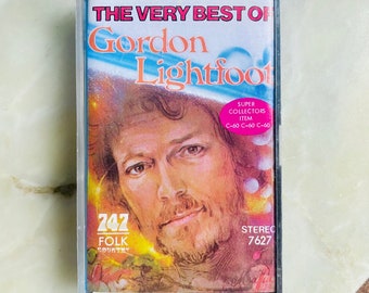 Vintage The very best of Gordon Lightfoot Cassette tape / 247 Folk