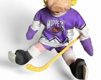 Vintage 1995 McDonald’s Miss Piggy - Hockey Plush Doll inc stick , Original tag