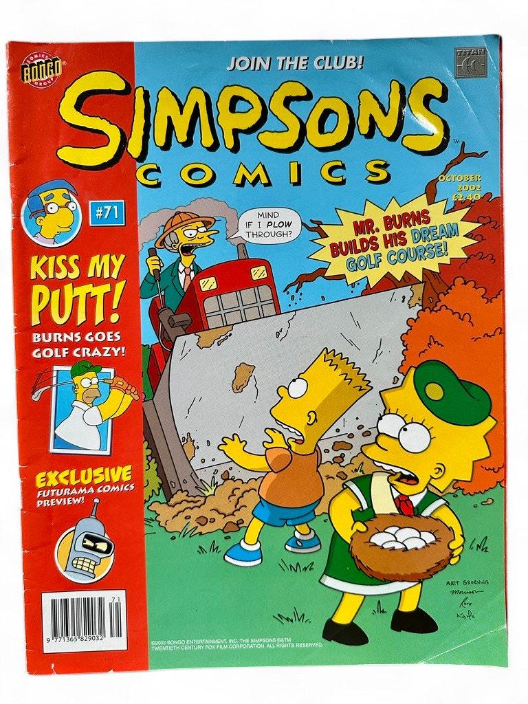 Simpsons Comic October 2002 Issue 71 - Etsy