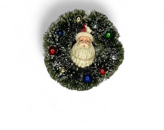 Father Christmas festive wreath Christmas decoration