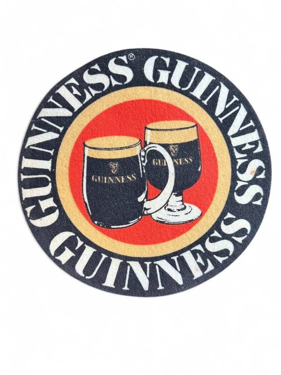 Rare Large Round Guinness Beer Mat / Towel / Spill Catcher - Etsy