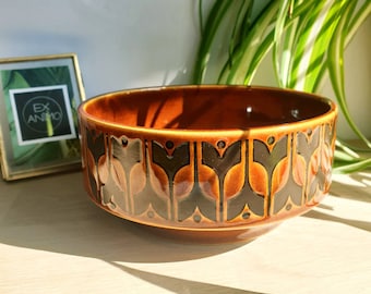 Vintage Hornsea Heirloom Autumn Brown Straight Sided Bowl