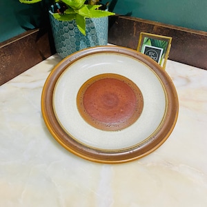 Vintage Denby “Potters Wheel” / Rust, Breakfast plate / Salad plate, 1970’s / Retro