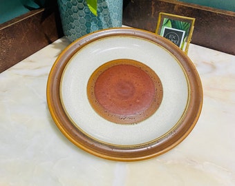 Vintage Denby “Potters Wheel” / Rust, Breakfast plate / Salad plate, 1970’s / Retro