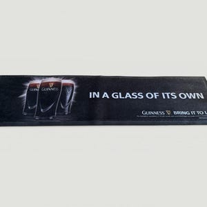 Guinness Bar Runner - In a glass of its own - home bar image 3
