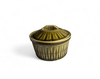 Vintage Sadler Green lidded pot / dish