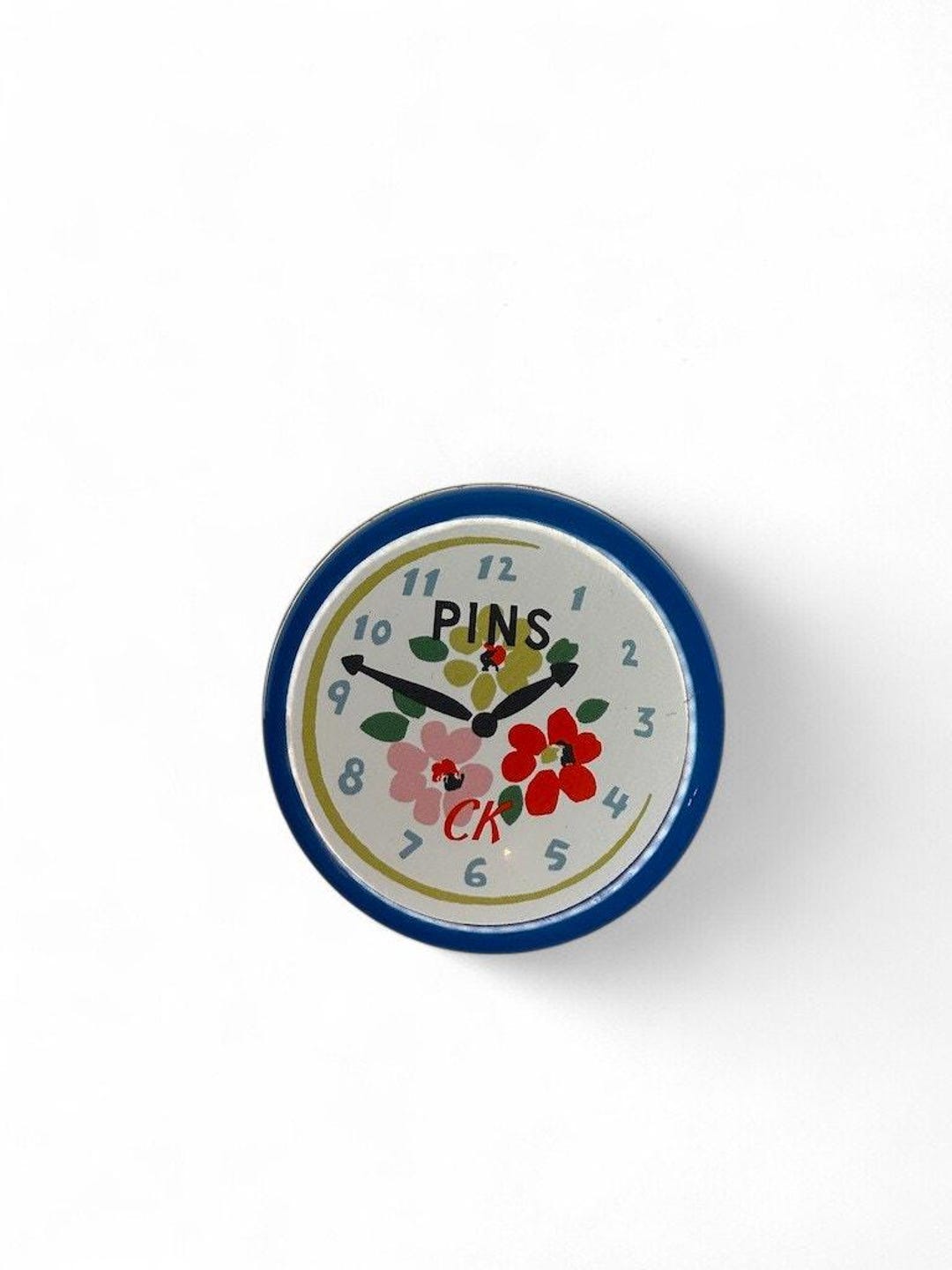 Cath Kidston Small Round Clock Pin Tin - Etsy