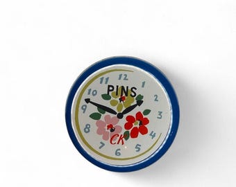 Cath Kidston small round clock Pin tin