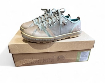 Womens Timberland Earthkeepers Faulkner OX 24695 Beige Leather Casual Shoes - NIB - Size UK4