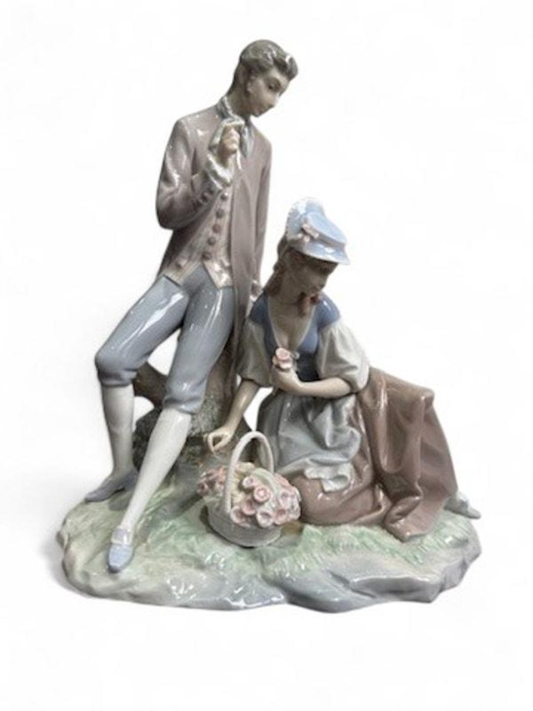 LLADRÓ Retired Romantic Pastor Couple 1965-1970 Porcelain