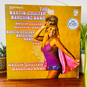 Vintage 12” vinyl record, The Martin-Coulter Marching band, Phillips, 1971, Retro
