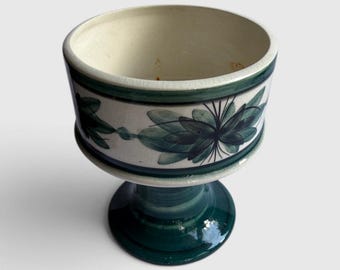 Vintage 1970s Jersey Pottery Goblet Vase