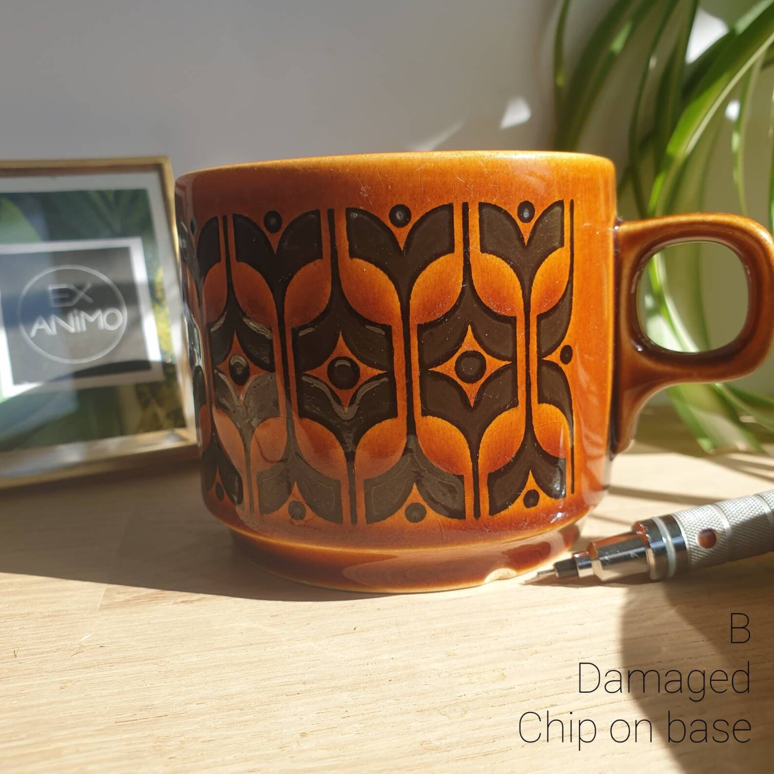 Vintage Hornsea Heirloom Autumn Brown Tea / Coffee Cup Etsy