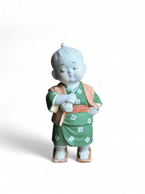 ヴィンテージ日本の土の博多人形民芸フィギュア - Etsy 日本