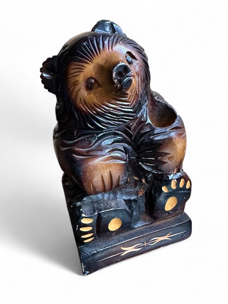 ヴィンテージの北海道産木彫り熊 - Etsy 日本