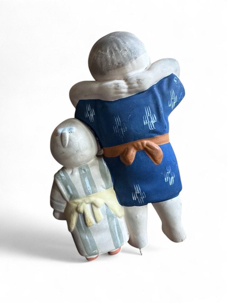 ヴィンテージ日本の土の博多人形民芸フィギュア - Etsy 日本