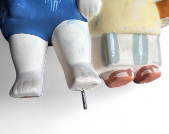 ヴィンテージ日本の土の博多人形民芸フィギュア - Etsy 日本