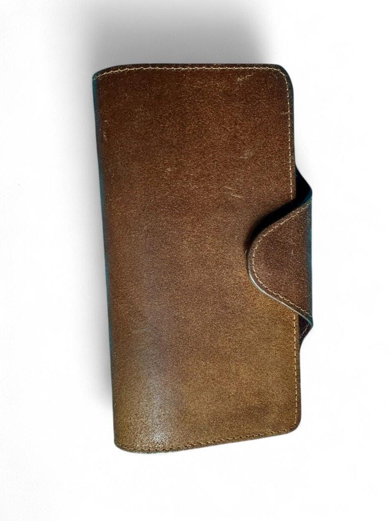 Vintage Brown Leather Yoshi Wallet - Etsy