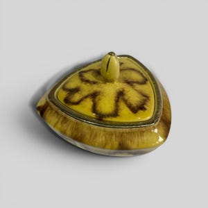 Vintage German Triangular lidded bonbonniere - candy pot - possibly Dumler and Breiden