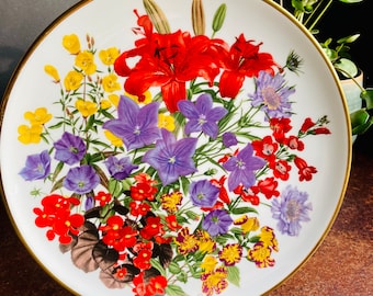 * antique plate ୨୧* フラワーレリーフ アンティークプレート Antique Porcelain Plate Vienna Floral Hand Painted China PH