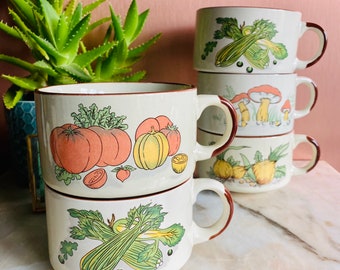 Vintage Kitchenware, 1970’s retro Soup Cup / Mug / Bowl