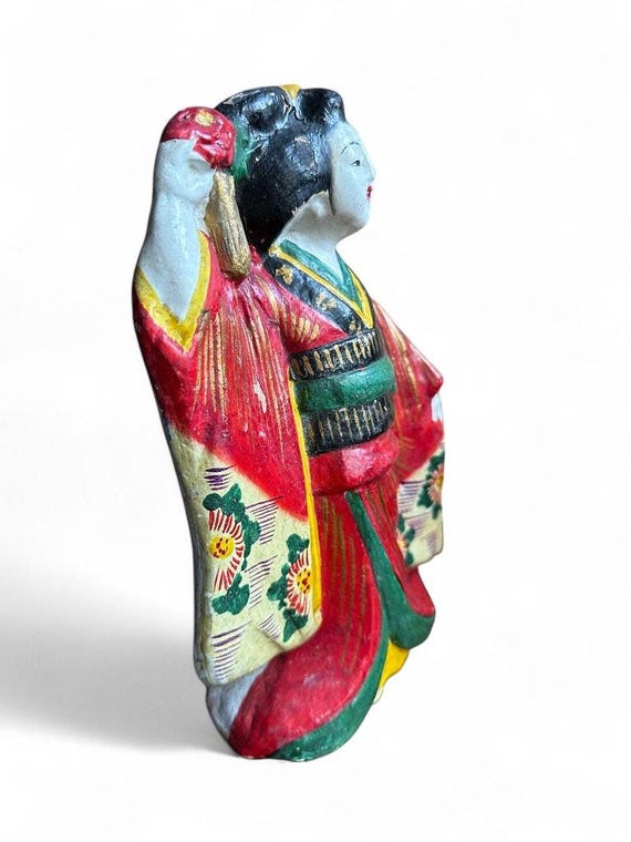 民芸品  土人形 ヴィンテージの大浜土人形、日本の民芸品 - Etsy 日本