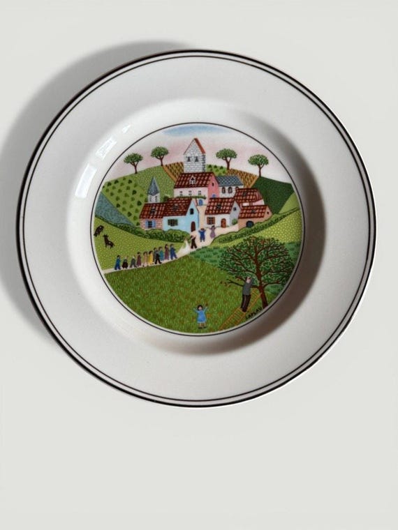 Villeroy & Boch - Naif Bread and Butter Plate - Wedding Procession