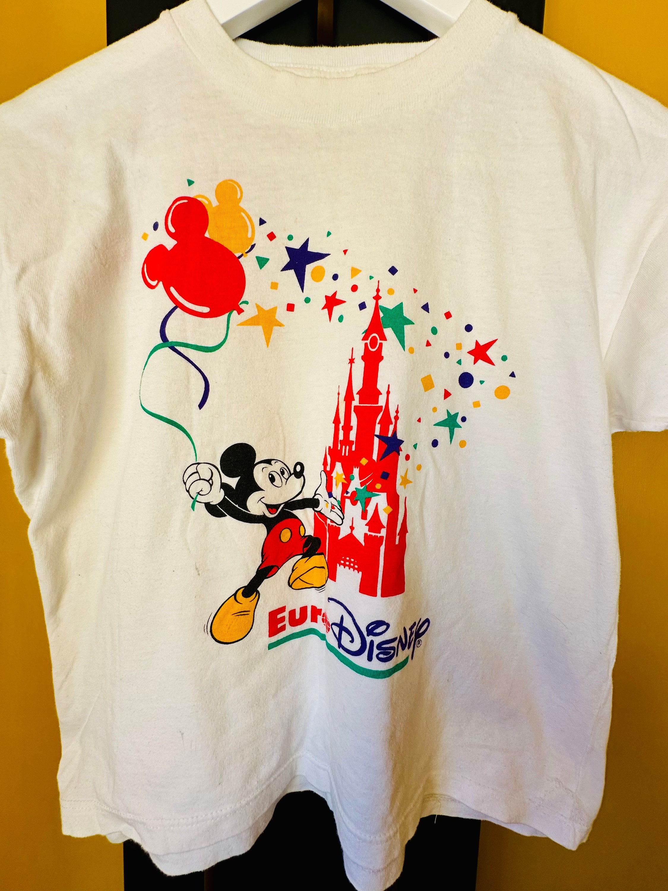 or glory Vintage Disney Cloth Shirts【希少】 Vintage 90s Walt Disney World 25th Fantasia Mickey Mouse
