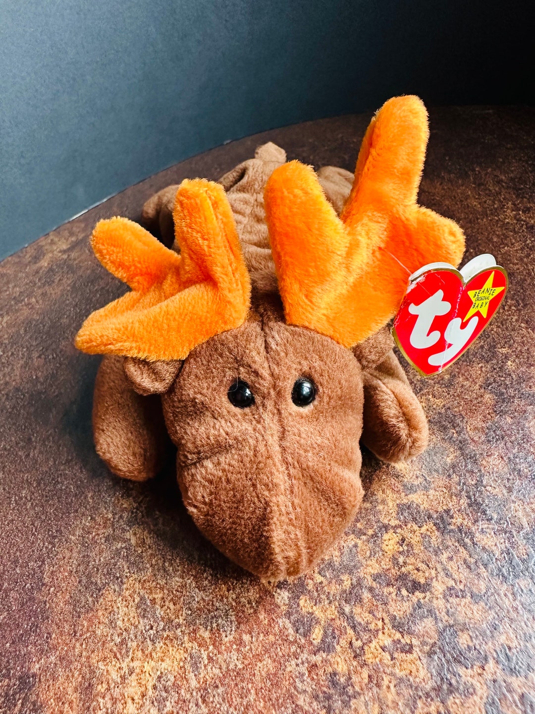JICHOI ジチョイ　BEANIE BAG 新品未使用 Original TY Beanie Babies, Chocolate the Moose, With Tags, Retired