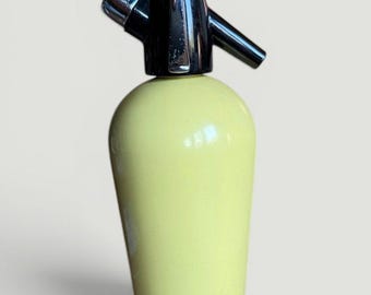 Vintage Sparklets Yellow Soda Syphon - 1960s - Bar Decor