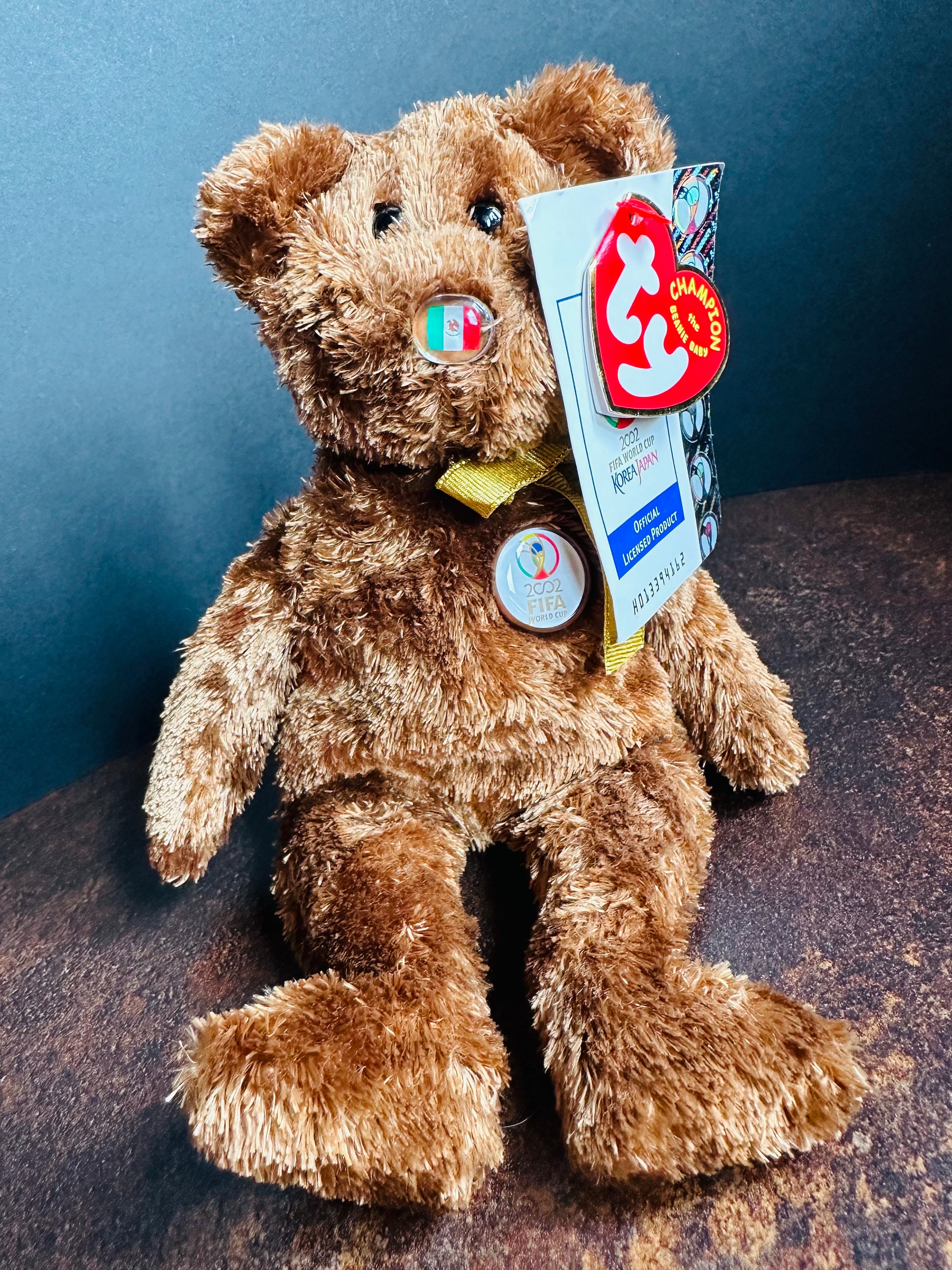 Original TY Beanie Babies, Champion Mexico Bear, FIFA World Cup