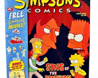 Simpsons Comic June 2003 Issue 80 : Inc Mobile - Etsy