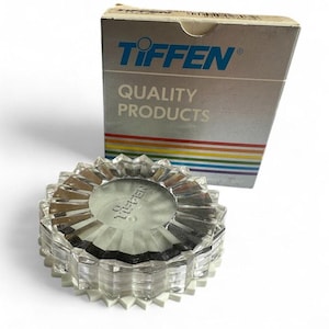 Vintage boxed Tiffen 52mm clear filter inc plastic case
