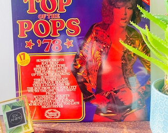 Vintage Top of The Pops Vinyl Record 1978 - Includes Poster