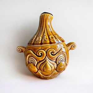 Vintage Sadler Original Crying Onion, double face jar with lid