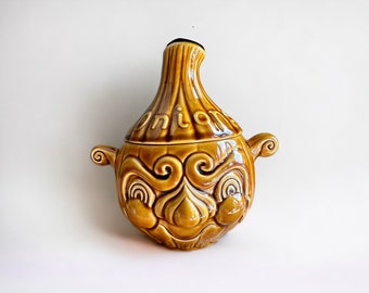 Vintage Sadler Original Crying Onion, double face jar with lid