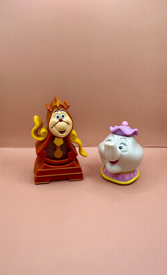 Vintage, Mcdonald's Happy Meal Figure - Cogsworth and Mrs Potts