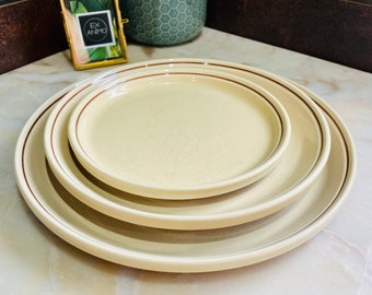 Rare Vintage Hornsea Cinnamon, Plates, 1980’s / Retro