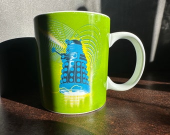 Vintage Dr Who, Zeon, Green Darlek mug