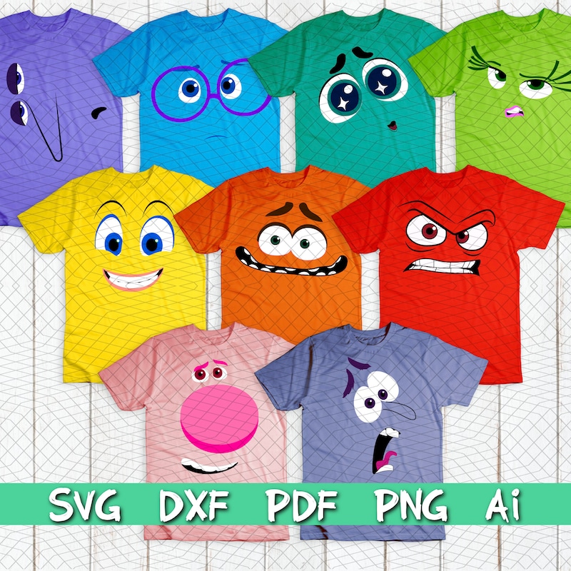 Inside Out Face Pdf - Etsy