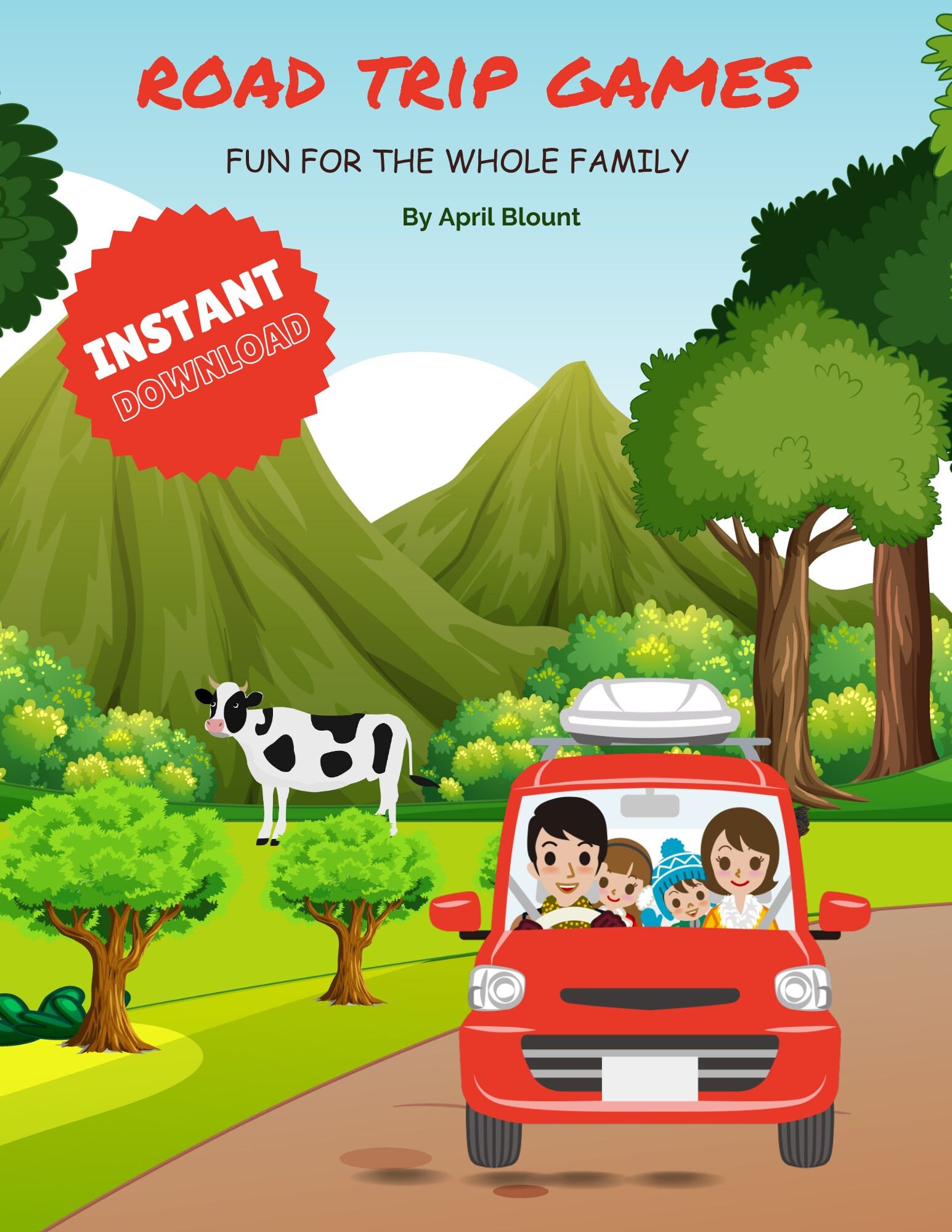 Printable Travel Games for Kids Bundle Instant Download Family Road