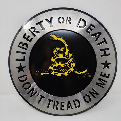 Don't Tread on Me Metal Wall Art Garage Decor Man Cave | Etsy