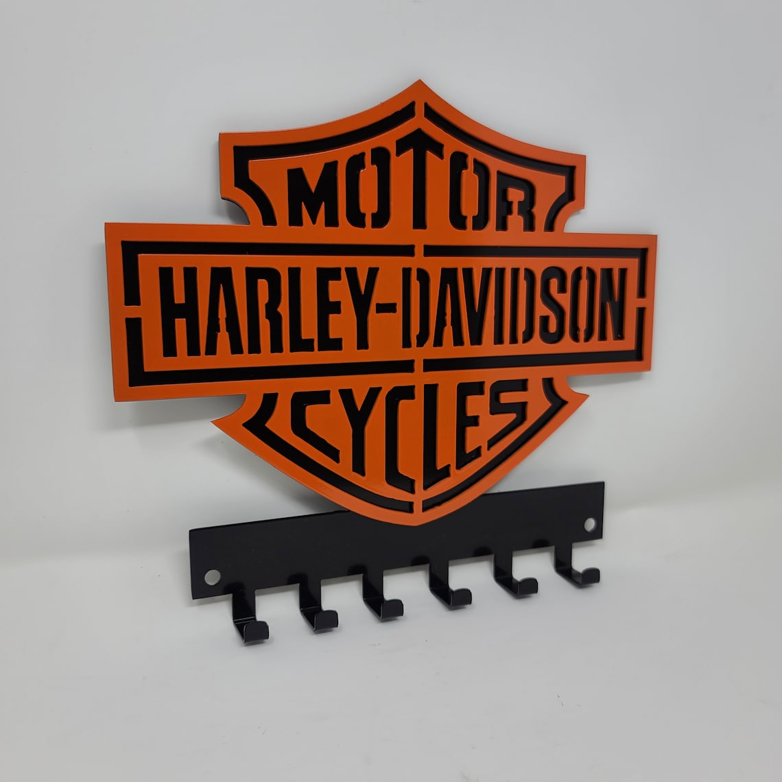 Harley Davidson 2D Key Holder 9.5 X 10.75 Mounts on Wall to Etsy