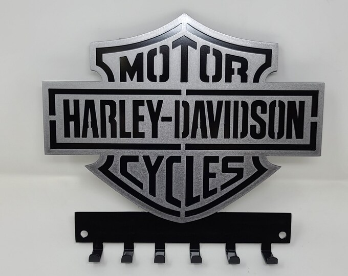 Harley Davidson 2D Key Holder, Wall Mounted Key Hooks to Hold Your Keys